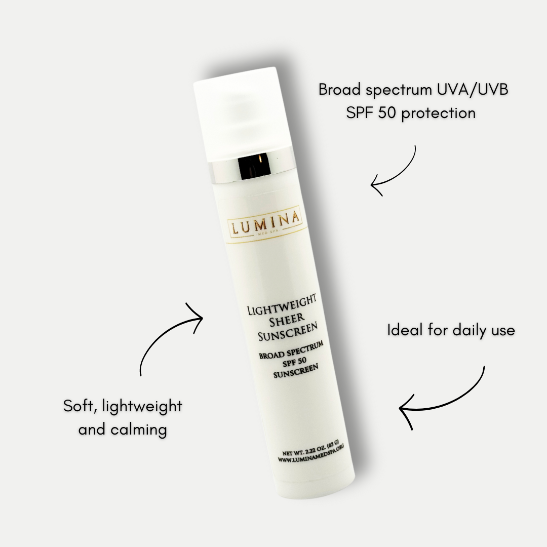 Lightweight Sheer Sunscreen — Lumina Med Spa | Medical Spa Glendale CA